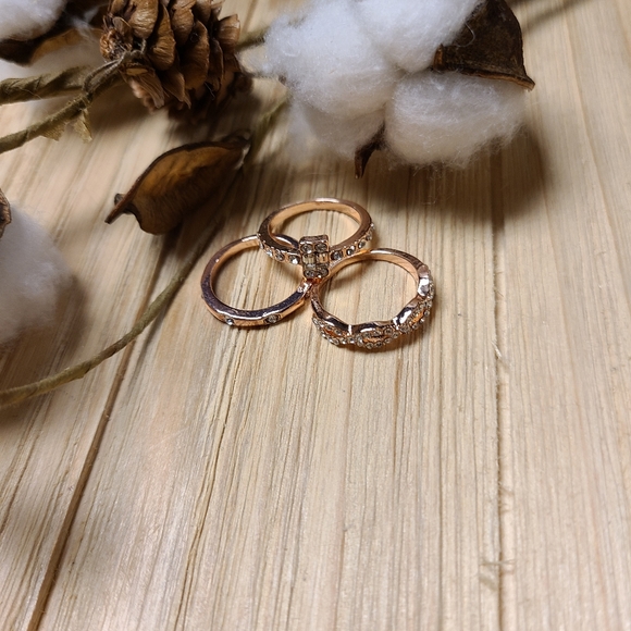 ๐๐BACK IN STOCK!๐๐3 PC Rose Gold Plated ring - Picture 7 of 12